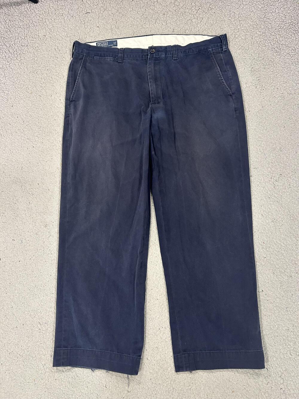 Vintage Polo Ralph Lauren Pants Mens 36x30 Blue Preston Chino Classic Fit Casual